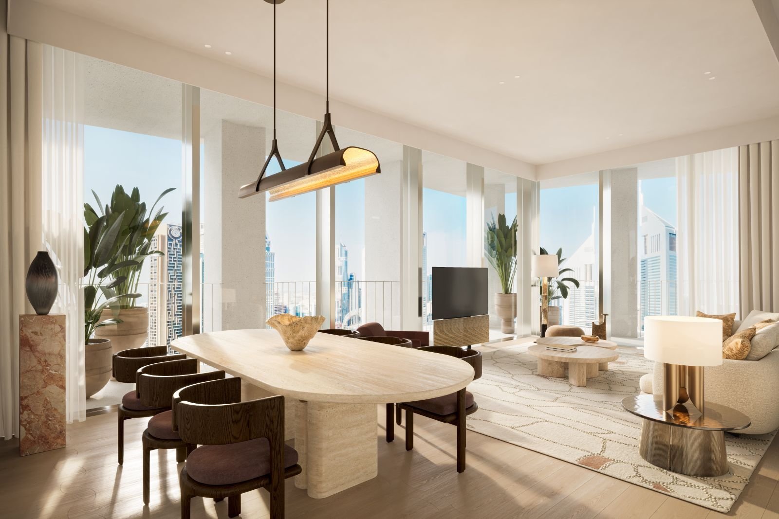 Eden House Zaabeel - Interior Render - Living & Dining_3