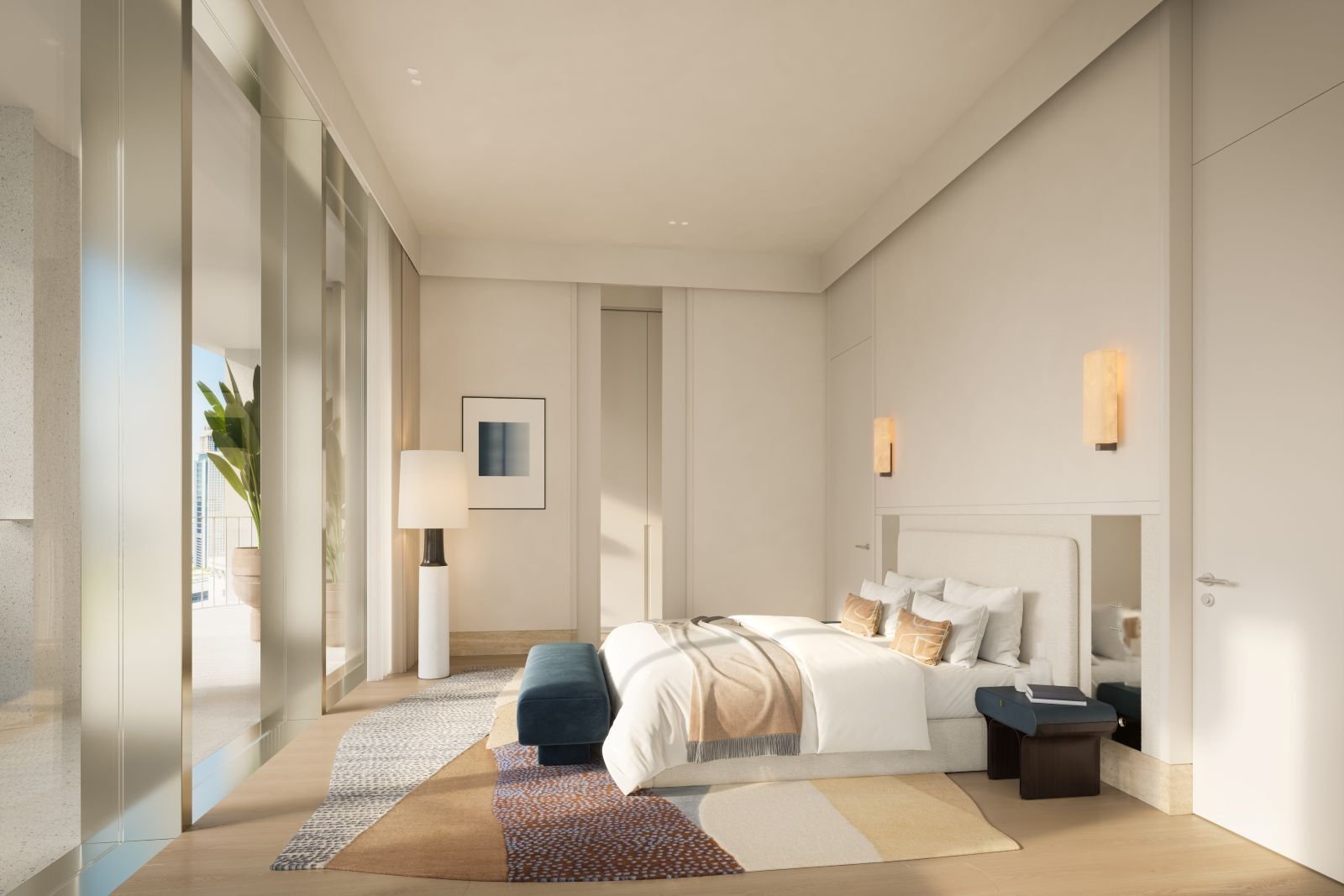 Eden House Zaabeel - Interior Render - Master Bedroom